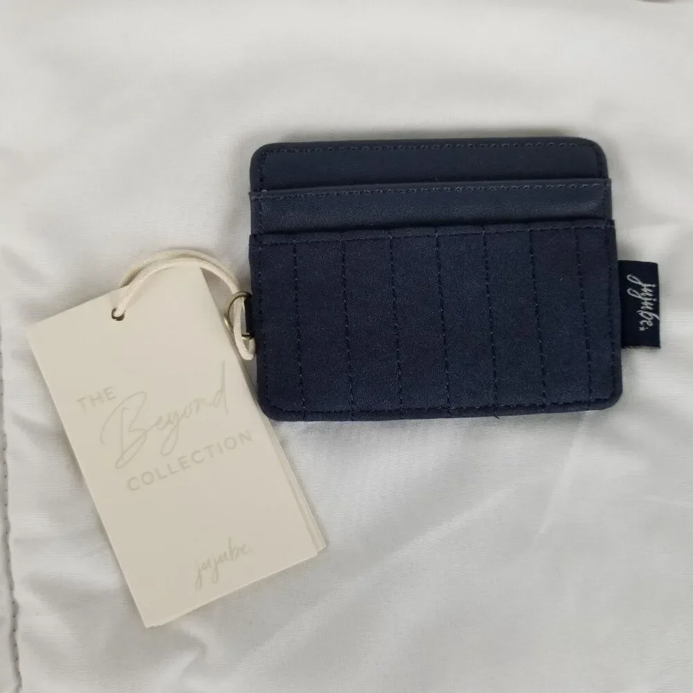 JuJuBe Coffee Break Cardholder Card Wallet Deep Ocean Blue Vegan Suede Beyond